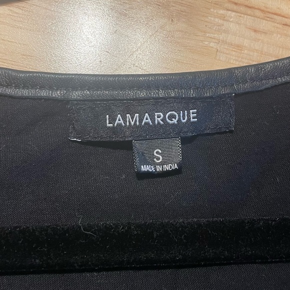 LAMARQUE Leather tank top - Picture 2 of 4